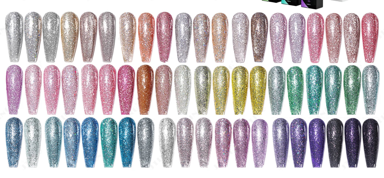 Platinum Glitter collection 48 polishes